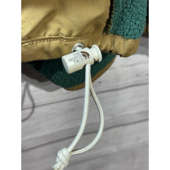 The North Face Full zip Hooded Color Block Sherpa Jacket SZ M Women Brown Tab - Picture 13 of 13